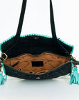 American Darling Hair On Genuine Leather Women Bag Western Handbag Purse