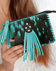 American Darling ADBGD169 Coin Purse Hair-On Genuine Leather Women Bag Western Handbag Purse