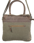 OHLAY KB108 TOTE Upcycled Wool Upcycled Canvas Genuine Leather women bag western handbag purse
