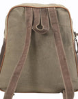 OHLAY KB123 Backpack Upcycled Canvas Hair-On Genuine Leather women bag western handbag purse