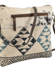 OHLAY KB154 Cross Body Upcycled Wool Upcycled Canvas Hair-On Genuine Leather women bag western handbag purse