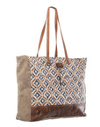 OHLAY KB169 TOTE Upcycled Wool Upcycled Canvas Genuine Leather women bag western handbag purse