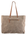 OHLAY KB169 TOTE Upcycled Wool Upcycled Canvas Genuine Leather women bag western handbag purse