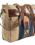 OHLAY KB184 TOTE Upcycled Wool Upcycled Canvas Hair-on Genuine Leather women bag western handbag purse