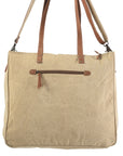 OHLAY KB184 TOTE Upcycled Wool Upcycled Canvas Hair-on Genuine Leather women bag western handbag purse