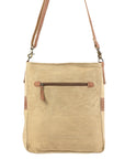 OHLAY MESSENGER Upcycled Wool Upcycled Canvas Genuine Leather women bag western handbag purse