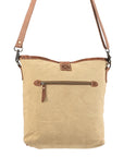 OHLAY MESSENGER Upcycled Wool Upcycled Canvas Genuine Leather women bag western handbag purse