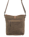OHLAY MESSENGER Upcycled Wool Upcycled Canvas Genuine Leather women bag western handbag purse