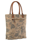 OHLAY KB206 TOTE Upcycled Canvas Genuine Leather women bag western handbag purse