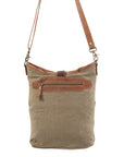OHLAY MESSENGER Upcycled Wool Upcycled Canvas Embossed Hair-on Genuine Leather women bag western handbag purse