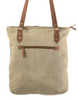 OHLAY KB227 TOTE Upcycled Wool Upcycled Canvas Genuine Leather women bag western handbag purse