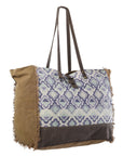 OHLAY KB235 TOTE Upcycled Wool Upcycled Canvas Genuine Leather women bag western handbag purse