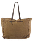 OHLAY KB235 TOTE Upcycled Wool Upcycled Canvas Genuine Leather women bag western handbag purse