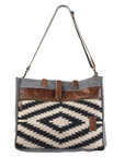 OHLAY KB248 TOTE Upcycled Wool Upcycled Canvas Genuine Leather women bag western handbag purse