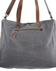 OHLAY KB248 TOTE Upcycled Wool Upcycled Canvas Genuine Leather women bag western handbag purse