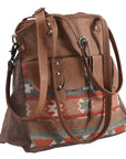 OHLAY KB272 TOTE Upcycled Wool Upcycled Canvas Genuine Leather women bag western handbag purse