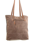 OHLAY KB287 TOTE Upcycled Wool Upcycled Canvas Hair-on Genuine Leather women bag western handbag purse