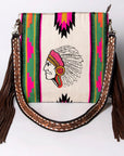 American Darling Messenger Saddle Blanket Genuine Leather women bag western handbag purse