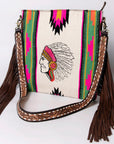 American Darling Messenger Saddle Blanket Genuine Leather women bag western handbag purse