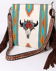 American Darling Messenger Saddle Blanket Genuine Leather women bag western handbag purse