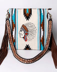 American Darling Large Crossbody Saddle Blanket Genuine Leather women bag western handbag purse