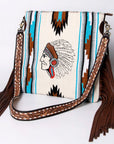 American Darling Large Crossbody Saddle Blanket Genuine Leather women bag western handbag purse