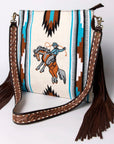American Darling Large Crossbody Saddle Blanket Genuine Leather women bag western handbag purse