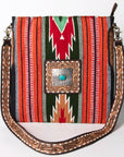 American Darling ADBGA268B Large Crossbody Hand Tooled Saddle Blanket Genuine Leather women bag western handbag purse