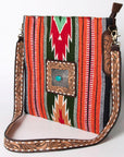 American Darling ADBGA268B Large Crossbody Hand Tooled Saddle Blanket Genuine Leather women bag western handbag purse