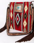 American Darling Messenger Saddle Blanket Genuine Leather Women Bag Western Handbag Purse