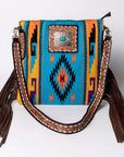 American Darling Messenger Saddle Blanket Genuine Leather Women Bag Western Handbag Purse