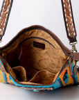 American Darling Messenger Saddle Blanket Genuine Leather Women Bag Western Handbag Purse