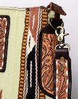 American Darling Messenger Saddle Blanket Genuine Leather Women Bag Western Handbag Purse