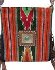 American Darling Large Crossbody Hand Tooled Saddle Blanket Genuine Leather women bag western handbag purse