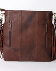 American Darling Large Crossbody Hand Tooled Saddle Blanket Genuine Leather women bag western handbag purse