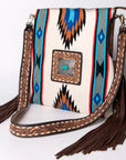 American Darling Large Crossbody Hand Tooled Saddle Blanket Genuine Leather women bag western handbag purse