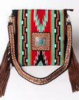 American Darling Large Crossbody Hand Tooled Saddle Blanket Genuine Leather women bag western handbag purse