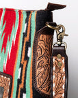 American Darling Large Crossbody Hand Tooled Saddle Blanket Genuine Leather women bag western handbag purse