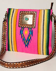 American Darling ADBGA271C Large Crossbody Hand Tooled Saddle Blanket Genuine Leather women bag western handbag purse