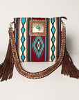 American Darling Large Crossbody Hand Tooled Saddle Blanket Genuine Leather women bag western handbag purse