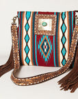 American Darling Large Crossbody Hand Tooled Saddle Blanket Genuine Leather women bag western handbag purse