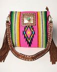 American Darling Large Crossbody Hand Tooled Saddle Blanket Genuine Leather women bag western handbag purse