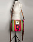 American Darling Large Crossbody Hand Tooled Saddle Blanket Genuine Leather women bag western handbag purse