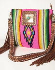 American Darling Large Crossbody Hand Tooled Saddle Blanket Genuine Leather women bag western handbag purse