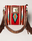 American Darling Large Crossbody Hand Tooled Saddle Blanket Genuine Leather women bag western handbag purse