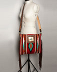 American Darling Large Crossbody Hand Tooled Saddle Blanket Genuine Leather women bag western handbag purse