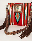 American Darling Large Crossbody Hand Tooled Saddle Blanket Genuine Leather women bag western handbag purse