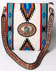 American Darling ADBGA274A Large Crossbody Hand Tooled Saddle Blanket Genuine Leather Women Bag Western Handbag Purse