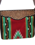 American Darling Messenger Hand Tooled Saddle Blanket Genuine Leather women bag western handbag purse