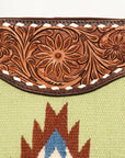 American Darling Messenger Hand Tooled Saddle Blanket Genuine Leather women bag western handbag purse